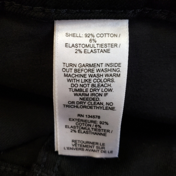 Vineyard Vines NWT Stretch Black Denim Jeans, Size 37 (22-24) - Picture 5 of 5